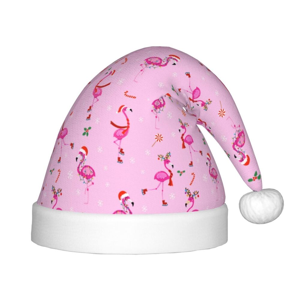 2981 Christmas Flamingo Christmas Hat, Santa Hat for Children, Christmas
